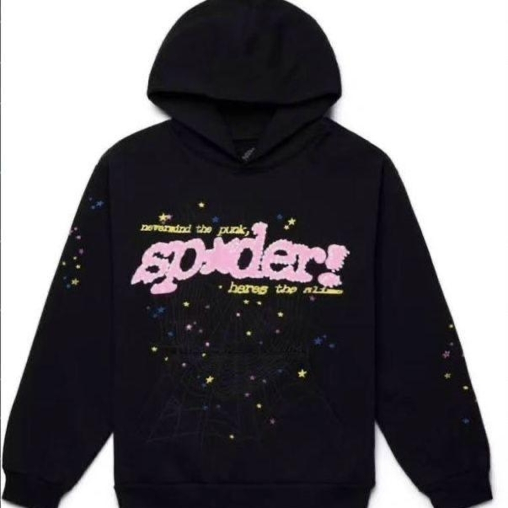 Kids Black Graphic Hoodie
